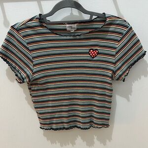 Public Library Striped Tee